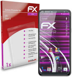 atFoliX FX-Hybrid-Glass Panzerglasfolie für LG Stylo 5