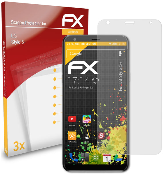 atFoliX FX-Antireflex Displayschutzfolie für LG Stylo 5+