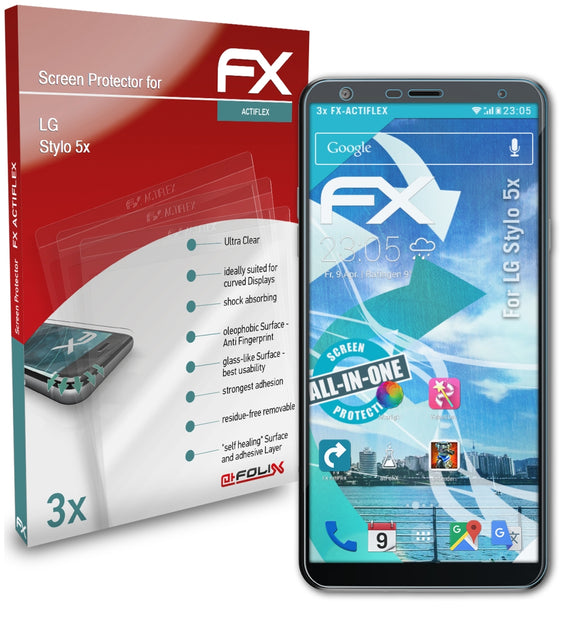 atFoliX FX-ActiFleX Displayschutzfolie für LG Stylo 5x