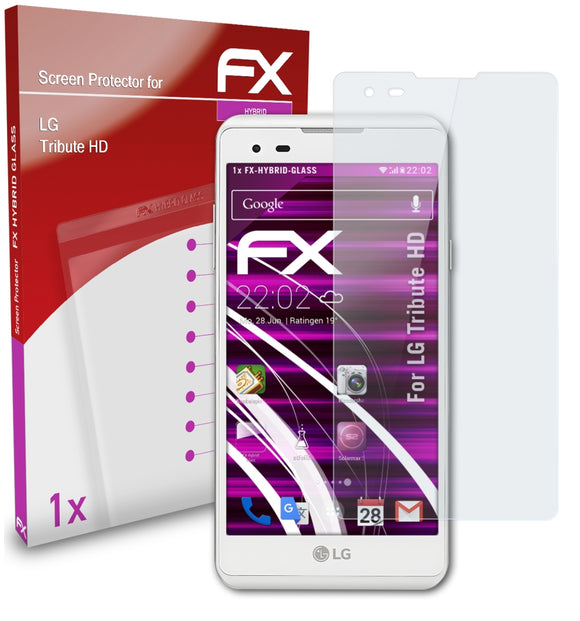 atFoliX FX-Hybrid-Glass Panzerglasfolie für LG Tribute HD