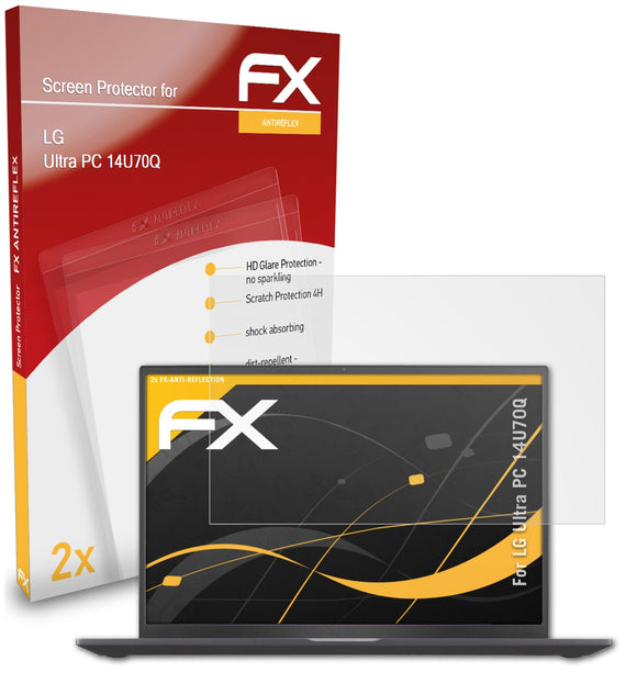 atFoliX FX-Antireflex Displayschutzfolie für LG Ultra PC (14U70Q)