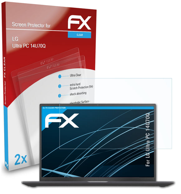 atFoliX FX-Clear Schutzfolie für LG Ultra PC (14U70Q)
