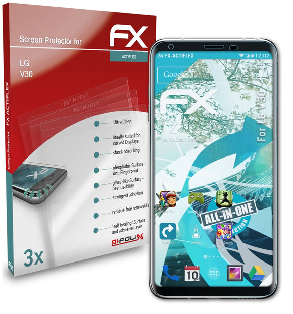 atFoliX FX-ActiFleX Displayschutzfolie für LG V30