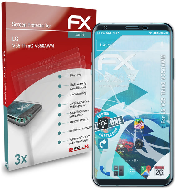 atFoliX FX-ActiFleX Displayschutzfolie für LG V35 ThinQ (V350AWM)