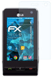 Schutzfolie atFoliX kompatibel mit LG Viewty KU990, ultraklare FX (3X)