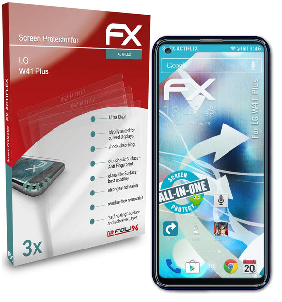 atFoliX FX-ActiFleX Displayschutzfolie für LG W41 Plus