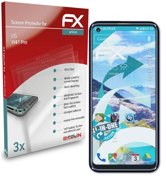 atFoliX FX-ActiFleX Displayschutzfolie für LG W41 Pro