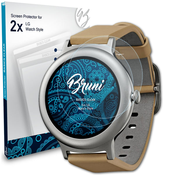 Bruni Basics-Clear Displayschutzfolie für LG Watch Style