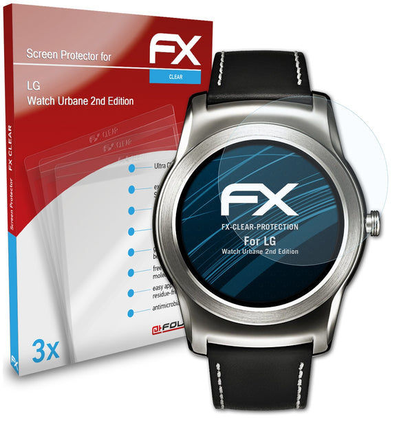 atFoliX FX-Clear Schutzfolie für LG Watch Urbane 2nd Edition