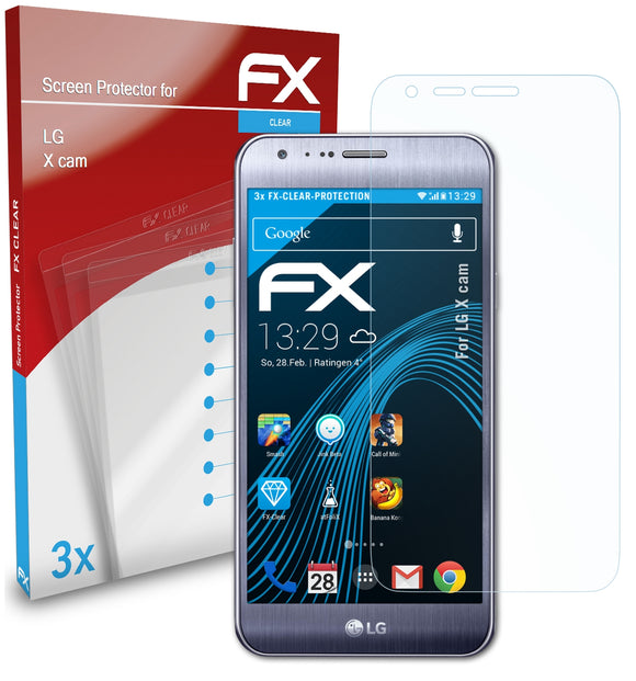atFoliX FX-Clear Schutzfolie für LG X cam