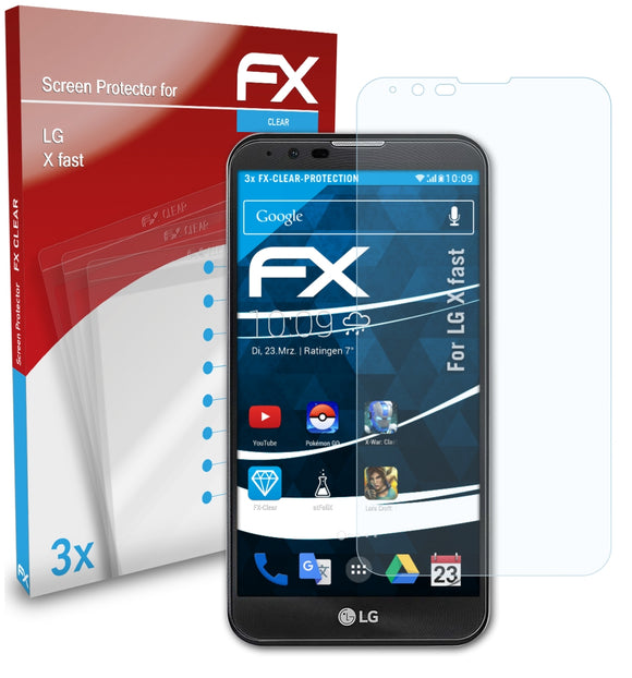 atFoliX FX-Clear Schutzfolie für LG X fast