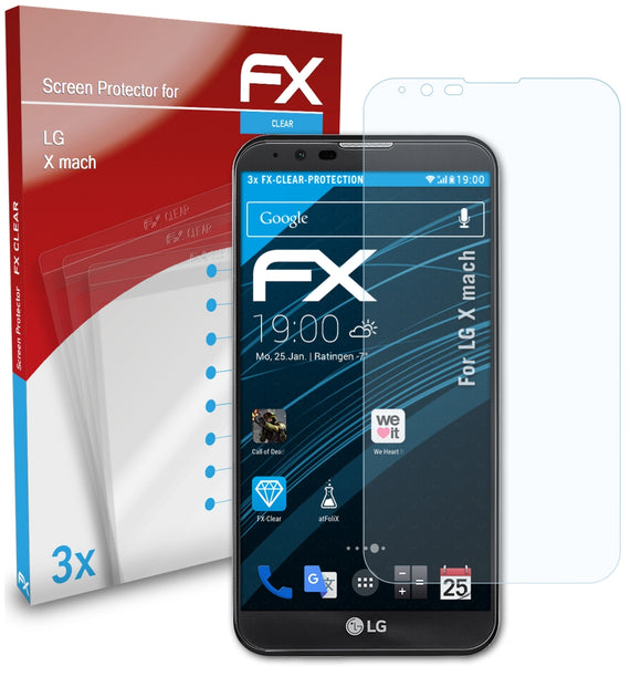 atFoliX FX-Clear Schutzfolie für LG X mach