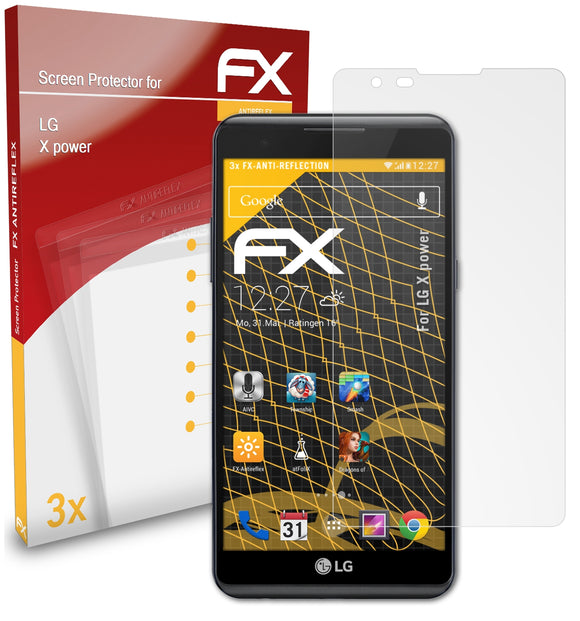 atFoliX FX-Antireflex Displayschutzfolie für LG X power