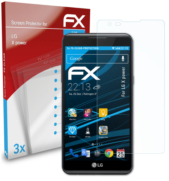 atFoliX FX-Clear Schutzfolie für LG X power