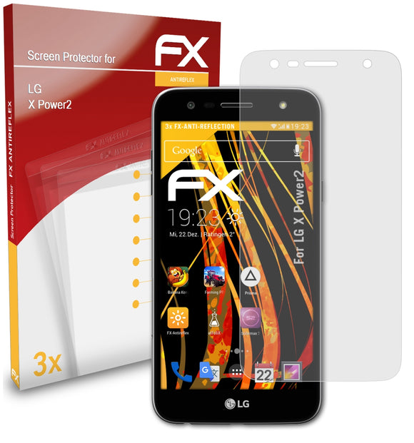 atFoliX FX-Antireflex Displayschutzfolie für LG X Power2