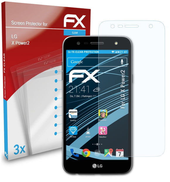 atFoliX FX-Clear Schutzfolie für LG X Power2
