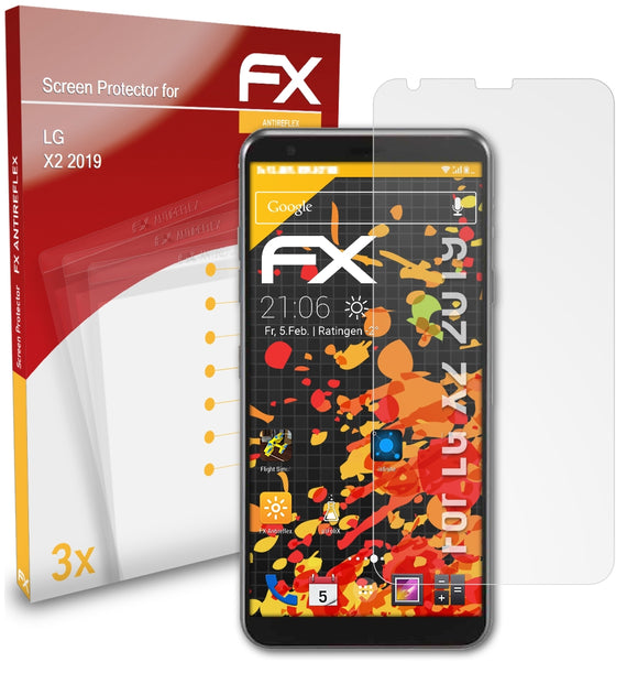 atFoliX FX-Antireflex Displayschutzfolie für LG X2 (2019)