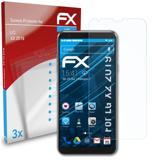 atFoliX FX-Clear Schutzfolie für LG X2 (2019)