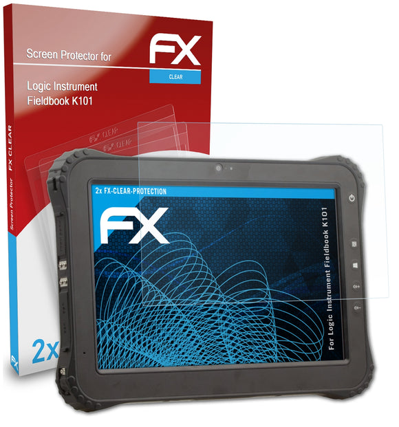 atFoliX FX-Clear Schutzfolie für Logic Instrument Fieldbook K101
