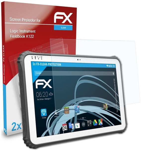 atFoliX FX-Clear Schutzfolie für Logic Instrument Fieldbook K122