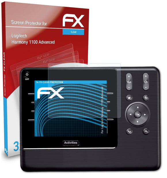 atFoliX FX-Clear Schutzfolie für Logitech Harmony 1100 Advanced