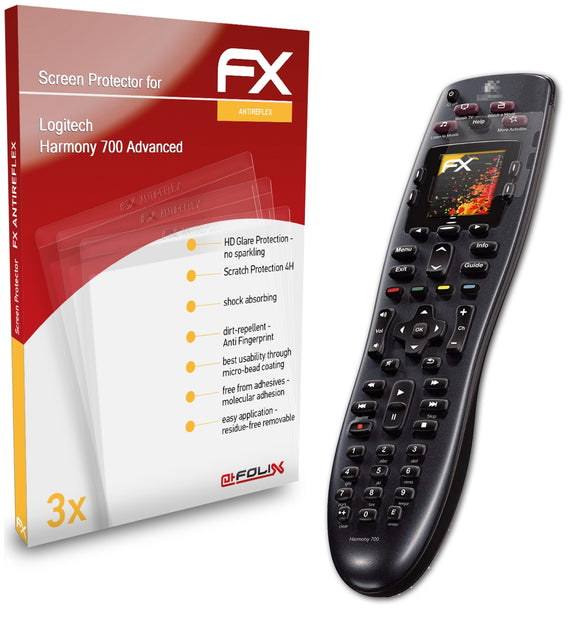 atFoliX FX-Antireflex Displayschutzfolie für Logitech Harmony 700 Advanced