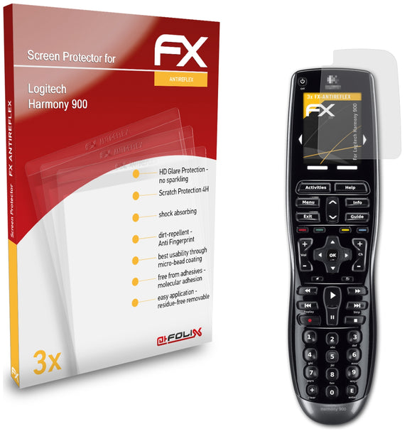 atFoliX FX-Antireflex Displayschutzfolie für Logitech Harmony 900