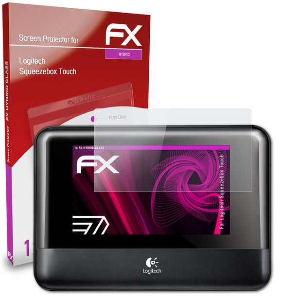 atFoliX FX-Hybrid-Glass Panzerglasfolie für Logitech Squeezebox Touch