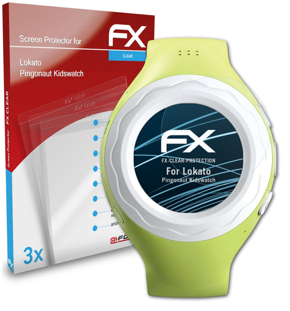 atFoliX FX-Clear Schutzfolie für Lokato Pingonaut Kidswatch