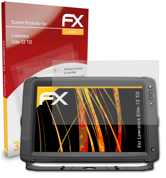 atFoliX FX-Antireflex Displayschutzfolie für Lowrance Elite-12 Ti2