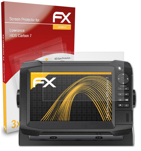 atFoliX FX-Antireflex Displayschutzfolie für Lowrance HDS Carbon 7