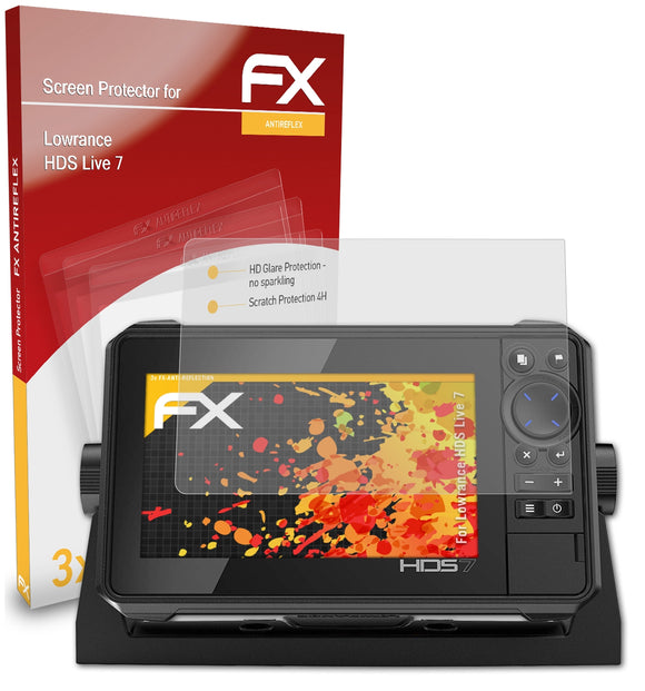 atFoliX FX-Antireflex Displayschutzfolie für Lowrance HDS Live 7