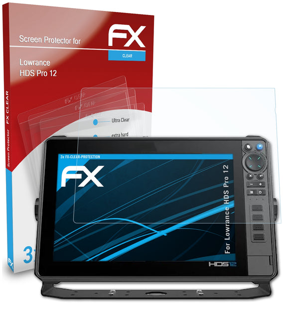 atFoliX FX-Clear Schutzfolie für Lowrance HDS Pro 12