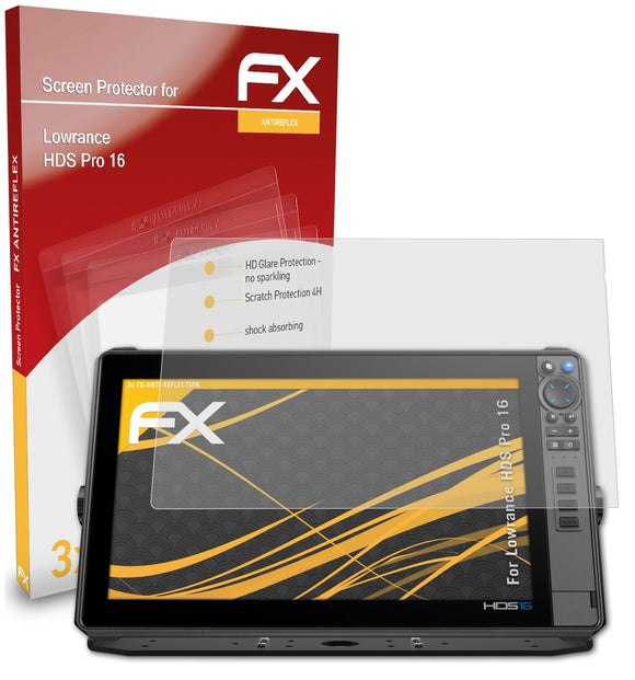 atFoliX FX-Antireflex Displayschutzfolie für Lowrance HDS Pro 16