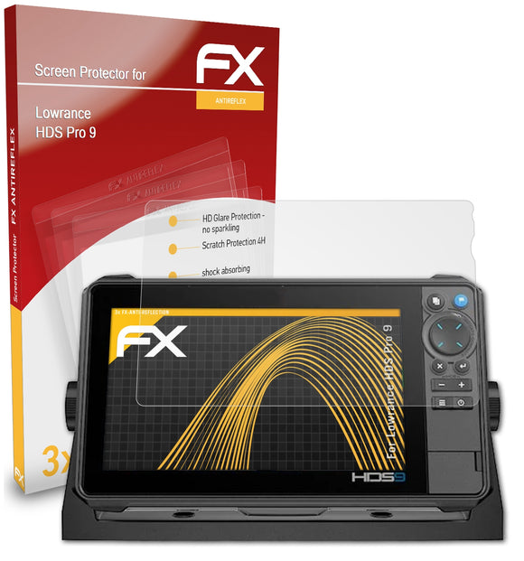 atFoliX FX-Antireflex Displayschutzfolie für Lowrance HDS Pro 9