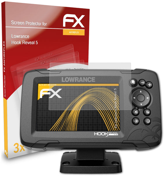 atFoliX FX-Antireflex Displayschutzfolie für Lowrance Hook Reveal 5