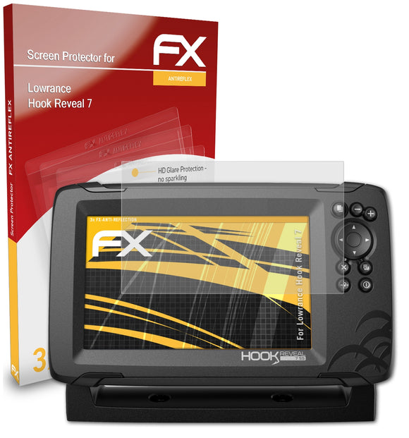 atFoliX FX-Antireflex Displayschutzfolie für Lowrance Hook Reveal 7