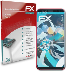 atFoliX FX-ActiFleX Displayschutzfolie für M-Horse Pure 3