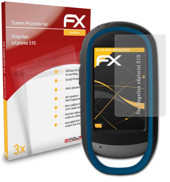 atFoliX FX-Antireflex Displayschutzfolie für Magellan eXplorist 510