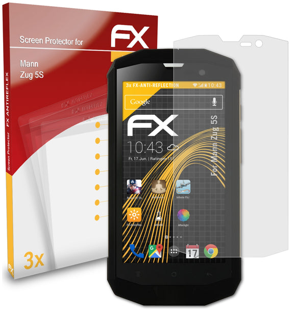 atFoliX FX-Antireflex Displayschutzfolie für Mann Zug 5S
