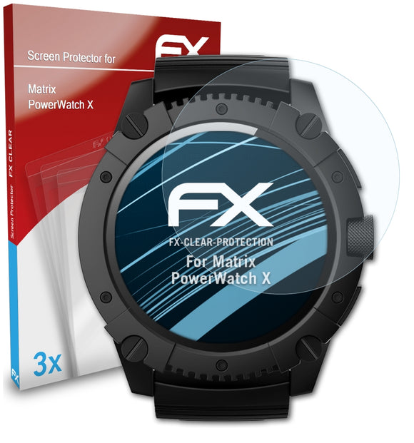 atFoliX FX-Clear Schutzfolie für Matrix PowerWatch X