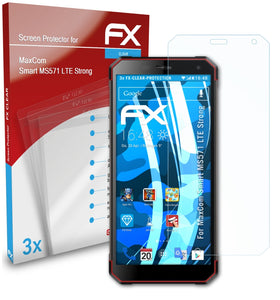 atFoliX FX-Clear Schutzfolie für MaxCom Smart MS571 LTE Strong