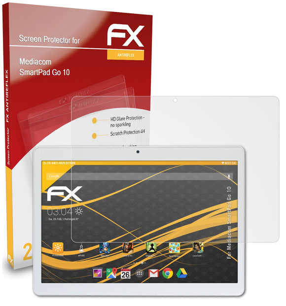 atFoliX FX-Antireflex Displayschutzfolie für Mediacom SmartPad Go 10