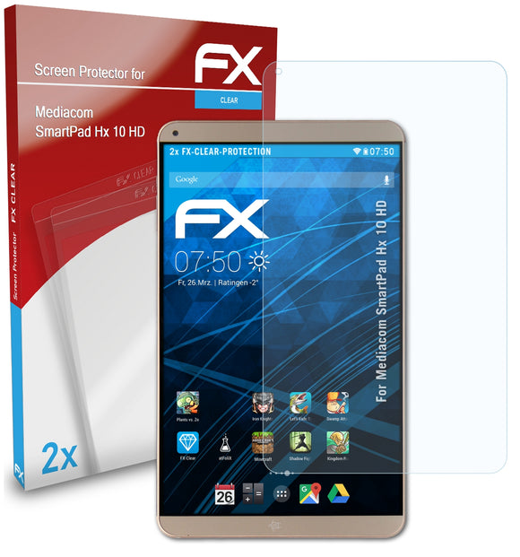 atFoliX FX-Clear Schutzfolie für Mediacom SmartPad Hx 10 HD