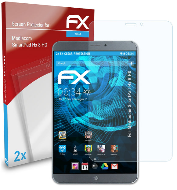 atFoliX FX-Clear Schutzfolie für Mediacom SmartPad Hx 8 HD