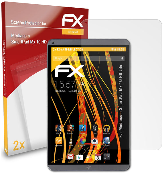 atFoliX FX-Antireflex Displayschutzfolie für Mediacom SmartPad Mx 10 HD Lite