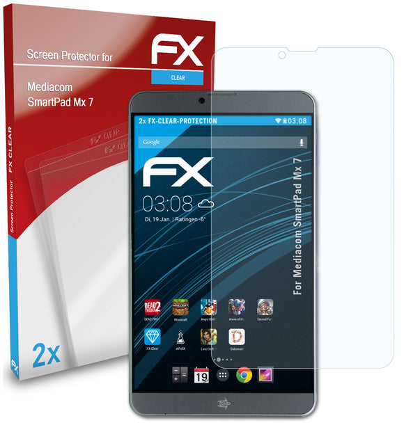 atFoliX FX-Clear Schutzfolie für Mediacom SmartPad Mx 7