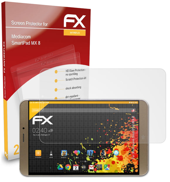 atFoliX FX-Antireflex Displayschutzfolie für Mediacom SmartPad MX 8