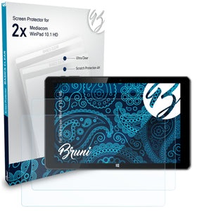 Bruni Basics-Clear Displayschutzfolie für Mediacom WinPad 10.1 HD