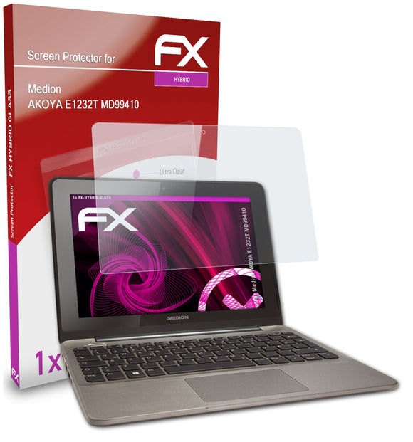 atFoliX FX-Hybrid-Glass Panzerglasfolie für Medion AKOYA E1232T (MD99410)